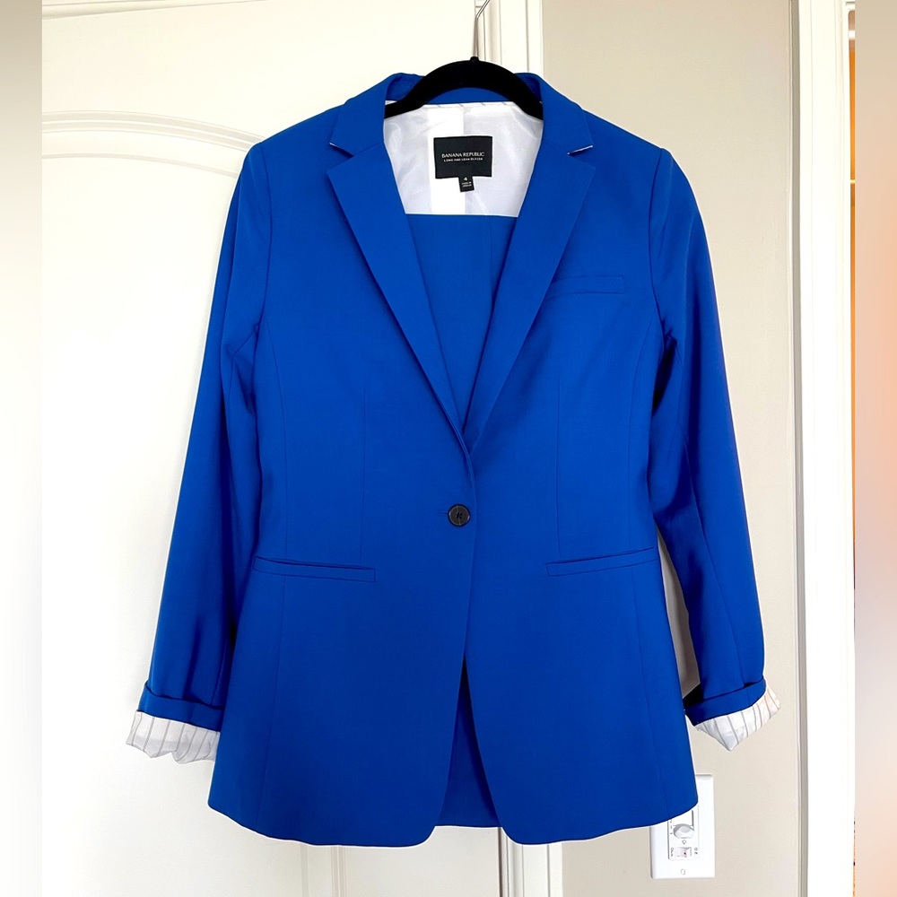 Royal Blue Jacket and Trousers Suit